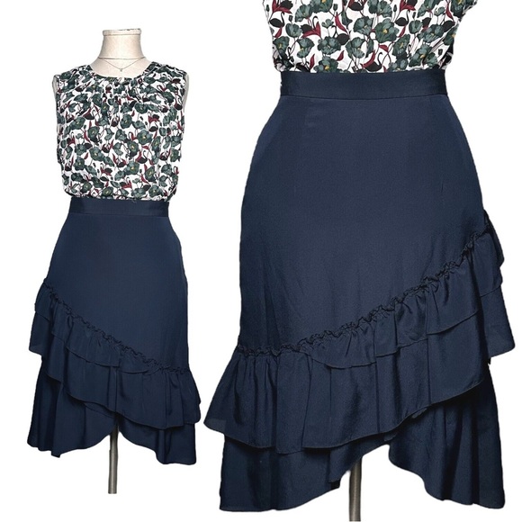 Club Monaco Hespe Skirt (Navy) - Picture 4 of 4